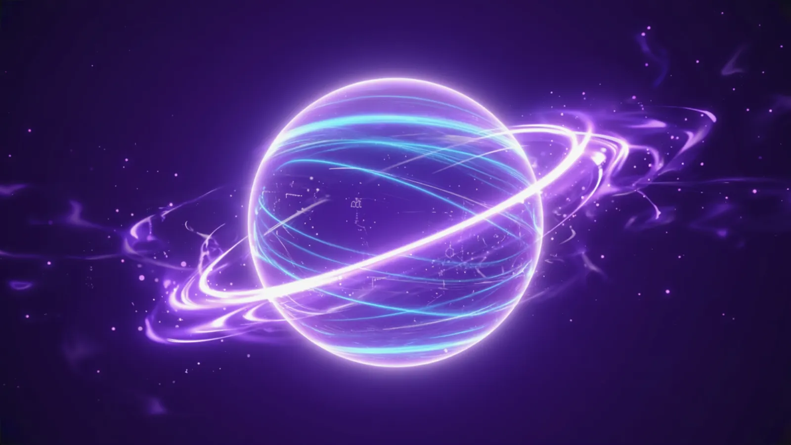 Ein austauschbares KI-Modell als Symbol für digitale Souveränität, dargestellt in Lila und Cyan.