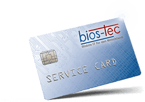Die bios-tec Card für schnellen IT-Support