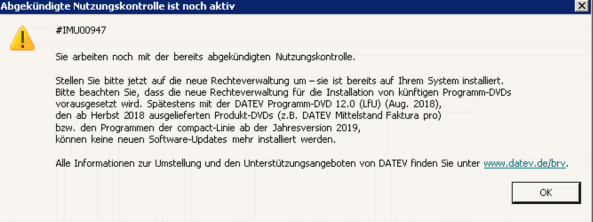 DATEV Nutzungskontrolle: Bestand vor der Umstellung prüfen