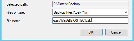SQL-Log der easyWinArt-Datenbank verkleinern: Schritt 1