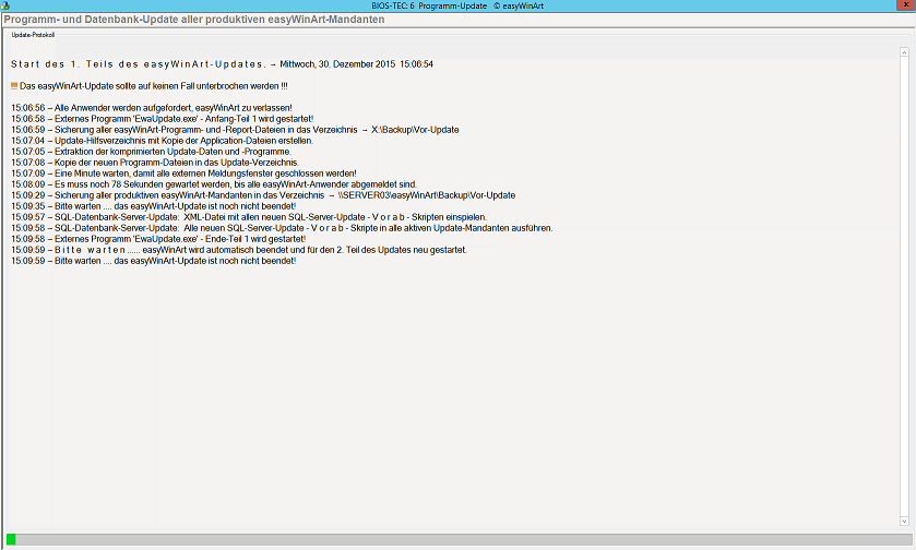 easyWinArt-Update: der Update-Assistent